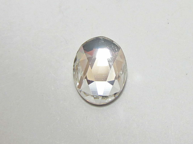 12 pcs. OVAL 8X6mm CRYSTAL STAR BRIGHT FLATBACK Rhinestones